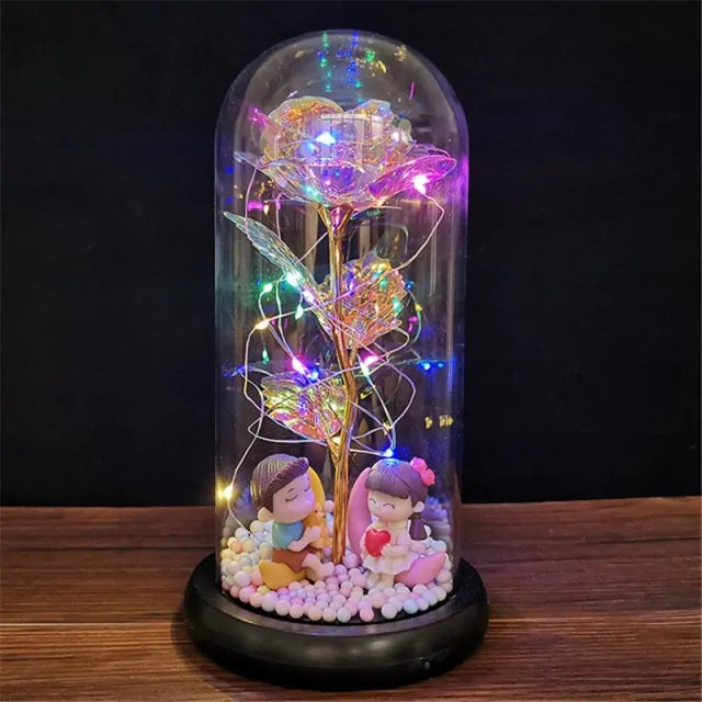 Luminous Galaxy Rose Lamp
