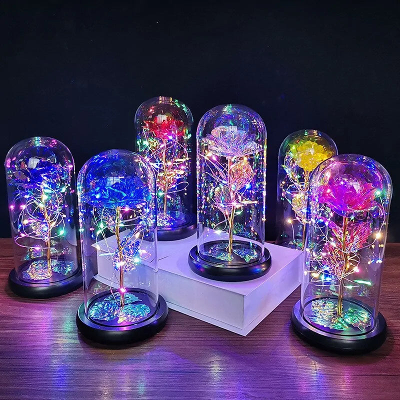 Luminous Galaxy Rose Lamp