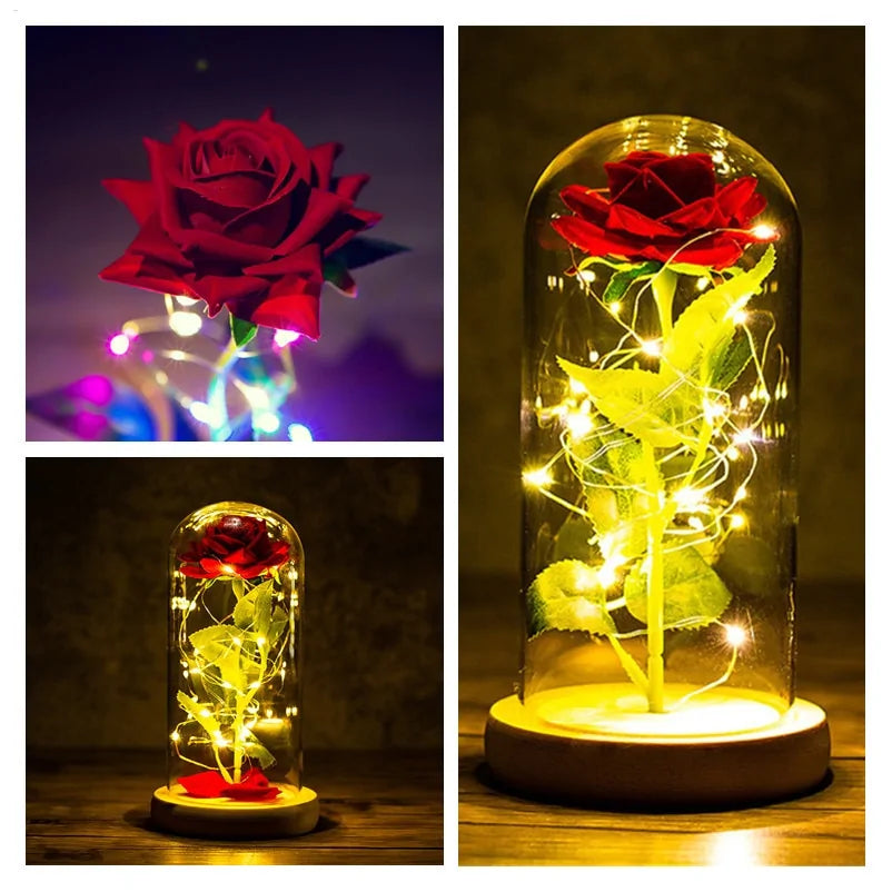 Luminous Galaxy Rose Lamp