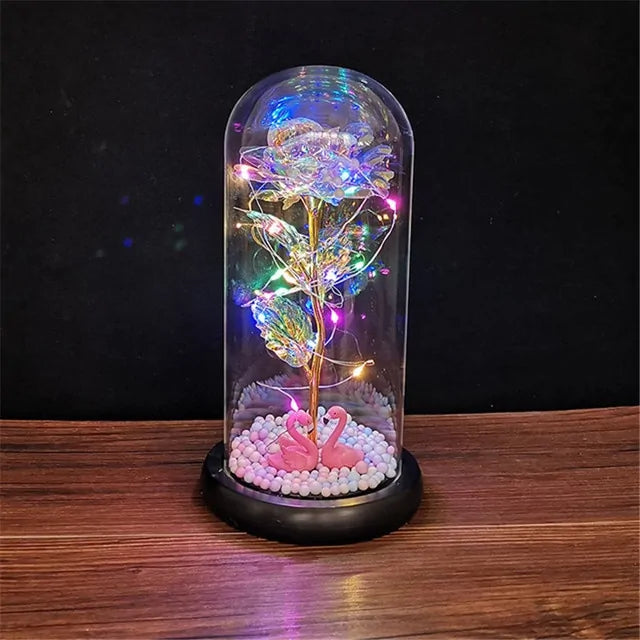 Luminous Galaxy Rose Lamp