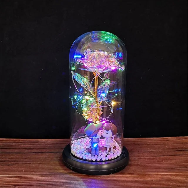 Luminous Galaxy Rose Lamp