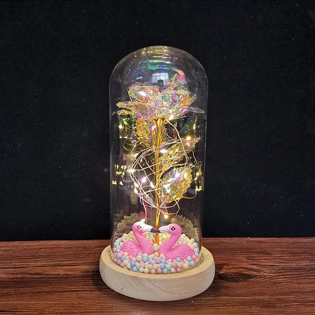 Luminous Galaxy Rose Lamp