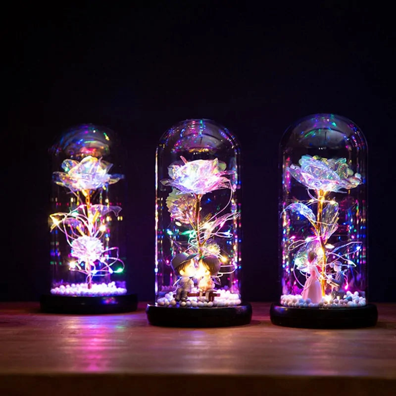 Luminous Galaxy Rose Lamp