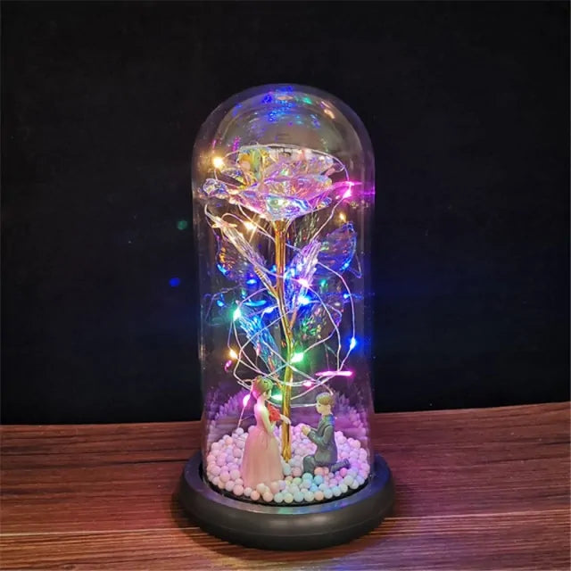 Luminous Galaxy Rose Lamp